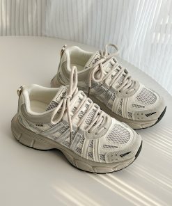 2025 Women's Thick-Soled Dad Shoes - Lightweight Versatile Casual Sports Sneakers for Trendy Y2K Style