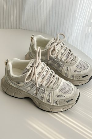 2025 Women's Thick-Soled Dad Shoes - Lightweight Versatile Casual Sports Sneakers for Trendy Y2K Style