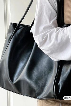 2025 Women's Tote Bag - Korean Style Large Capacity Shoulder Bag for Spring and Summer Commuting