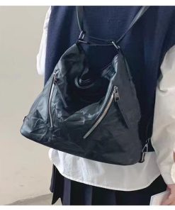 2025 Women's Trendy Pleated Tote Bag - Large Capacity Commuter Backpack & High-End Shoulder Crossbody Bag