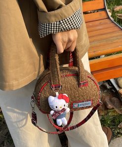 2025 Women's Woolen Handbag - Stylish Versatile Shoulder Crossbody Bag for Spring & Summer Fashion