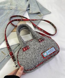 2025 Women's Woolen Handbag - Stylish Versatile Shoulder Crossbody Bag for Spring & Summer Fashion