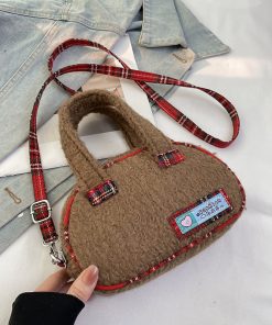 2025 Women's Woolen Handbag - Stylish Versatile Shoulder Crossbody Bag for Spring & Summer Fashion