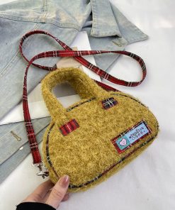 2025 Women's Woolen Handbag - Stylish Versatile Shoulder Crossbody Bag for Spring & Summer Fashion