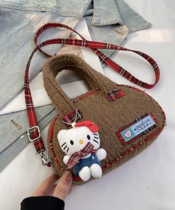 2025 Women's Woolen Handbag - Stylish Versatile Shoulder Crossbody Bag for Spring & Summer Fashion