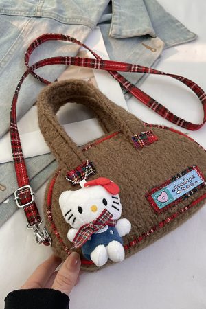 2025 Women's Woolen Handbag - Stylish Versatile Shoulder Crossbody Bag for Spring & Summer Fashion