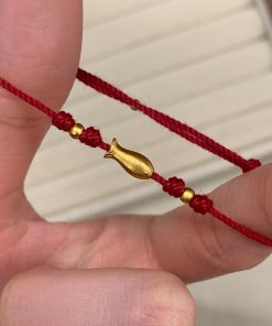 2025 Zodiac Year Koi Fish Woven Bracelet, Goldfish Red String Hand Accessory, Simple Yearly Abundance Jewelry