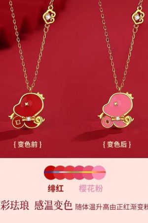 2025 Zodiac Year Snake Necklace for Women, High-End Minimalist Chain, Perfect for Autumn and Winter Fashion