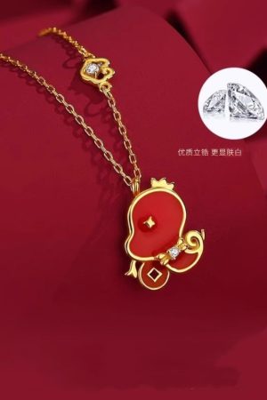2025 Zodiac Year Snake Necklace for Women, High-End Minimalist Chain, Perfect for Autumn and Winter Fashion