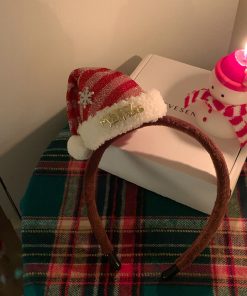 3D Christmas Snowflake Hair Clip - Cute Plush Bangs Accessory for Festive Style