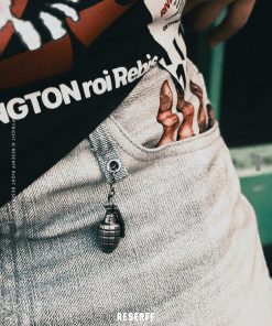 3D Digital Print Washed Distressed Wide-Leg Flared Jeans with RIRI Zipper - Y2K Inspired Fashion Statement