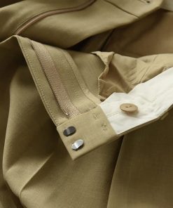 3D Double-Pleat Loose-Fit Trousers in Waltz Yarn - Versatile Women's Long Pants for Everyday Style