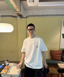 3D Letter Print Short Sleeve T-Shirt for Men - Summer Niche Design, Korean Minimalist Style, Trendy Casual Wear