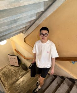 3D Letter Print Short Sleeve T-Shirt for Men - Summer Niche Design, Korean Minimalist Style, Trendy Casual Wear