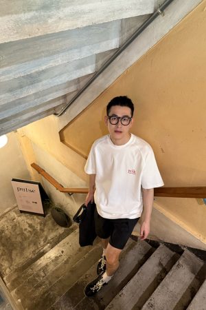 3D Letter Print Short Sleeve T-Shirt for Men - Summer Niche Design, Korean Minimalist Style, Trendy Casual Wear