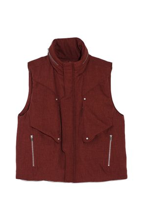 3D Pocket Padded Vest in Urban Style - Trendy Roaring Beast Design for Streetwear, Layering, and Casual Fashion