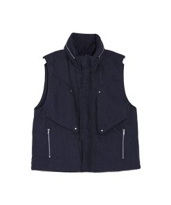 3D Pocket Padded Vest in Urban Style - Trendy Roaring Beast Design for Streetwear, Layering, and Casual Fashion