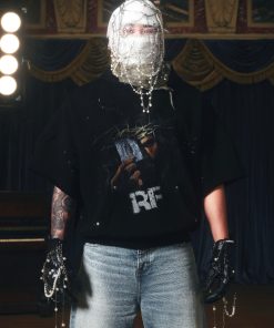 3D Printed Ink Splash Destruction Short Sleeve Hoodie - Loose Fit Streetwear T-Shirt for Urban Style Enthusiasts