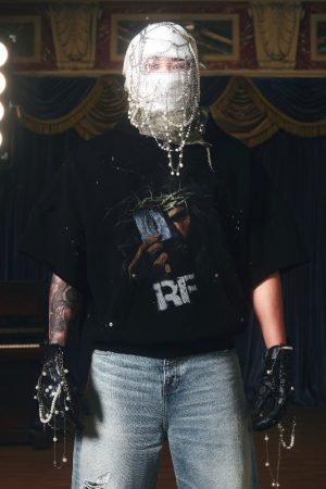 3D Printed Ink Splash Destruction Short Sleeve Hoodie - Loose Fit Streetwear T-Shirt for Urban Style Enthusiasts