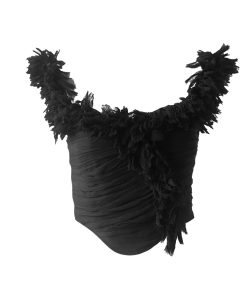 3D Strap V-neck Top T-shirt for Women, Versatile Socialite Style Heavy-Duty Vest, Chic Fashion Essential, Perfect for Y2K Looks