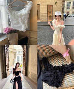 3D Strap V-neck Top T-shirt for Women, Versatile Socialite Style Heavy-Duty Vest, Chic Fashion Essential, Perfect for Y2K Looks