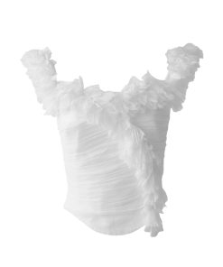 3D Strap V-neck Top T-shirt for Women, Versatile Socialite Style Heavy-Duty Vest, Chic Fashion Essential, Perfect for Y2K Looks