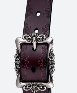 90'lar Stili, Klasik Moda - Baroque Faux Leather Belt