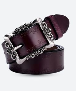 90'lar Stili, Klasik Moda - Baroque Faux Leather Belt