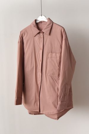 90s Inspired Cloud Soft White Goose Down Casual Shirt-Style Jacket Cotton Coat for Versatile Layering and Everyday Wear