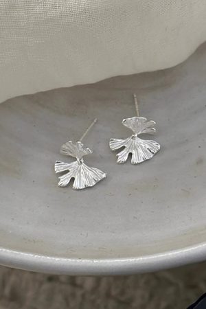 925 Silver Ginkgo Leaf Earrings, Exquisite Niche Design, Personalized Light Luxury Fashion, Elegant Statement Jewelry for Everyday Wear