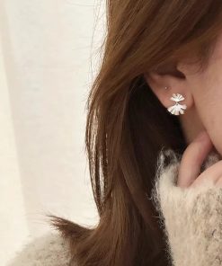 925 Silver Ginkgo Leaf Earrings, Exquisite Niche Design, Personalized Light Luxury Fashion, Elegant Statement Jewelry for Everyday Wear