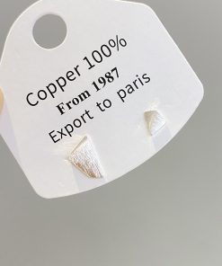 925 Silver Irregular Geometric Stud Earrings - Minimalist High-End Design for Elegant Style and Everyday Wear