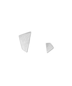 925 Silver Irregular Geometric Stud Earrings - Minimalist High-End Design for Elegant Style and Everyday Wear