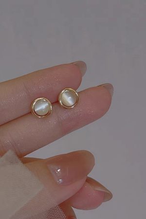 925 Silver Minimalist Cat's Eye Stone Earrings - Exquisite Small High-End Design, Trendy 2025 Fashion Jewelry
