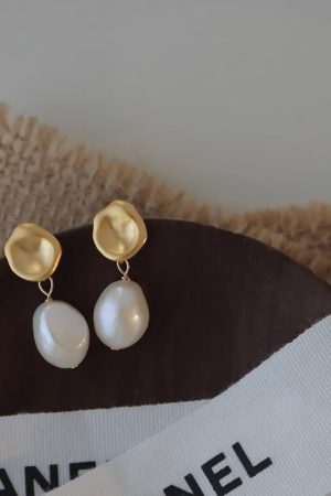 925 Silver Needle Baroque Pearl Earrings for Women, Niche Design, High-End Quality, Trendy 2025 Statement Jewelry