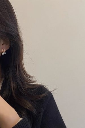 925 Silver Needle Cross Pearl Earrings for Women - Exquisite Delicate Design, Light Luxury Niche Fashion Accessories