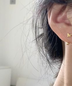 925 Silver Needle Delicate Butterfly Screw Earrings - High-End Niche Design for Versatile Style - Perfect for 2025 Fashion Trends