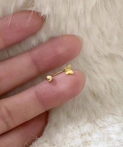 925 Silver Needle Delicate Butterfly Screw Earrings - High-End Niche Design for Versatile Style - Perfect for 2025 Fashion Trends