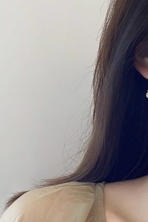 925 Silver Needle Gold Tassel Knotted Earrings - Exquisite French Design, Light Luxury, High Fashion Ear Accessories