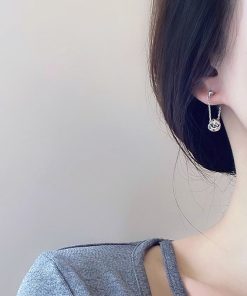 925 Silver Needle Gold Tassel Knotted Earrings - Exquisite French Design, Light Luxury, High Fashion Ear Accessories