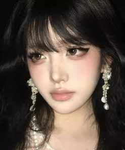 925 Silver Needle Pearl Flower Tassel Earrings - Exquisite Minimalist Style Ear Studs for Versatile Fashion - High-End Accessories