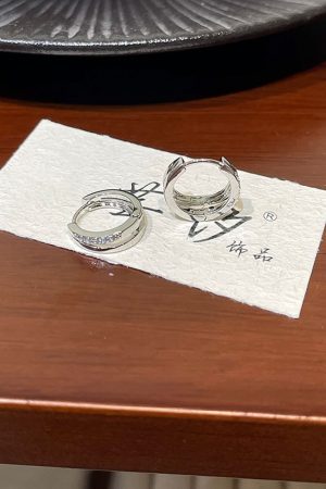 925 Silver Needle Versatile Double-Layer Hoop Ear Clips - Simple Fashion Plain Earrings for Women, Cool Style Ear Accessories