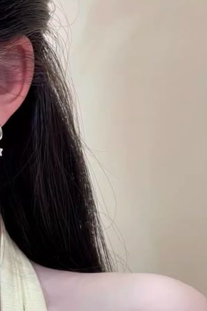 925 Silver Star Tassel Earrings - Minimalist High-End Ear Hole Studs, Fashionable Light Luxury Niche Accessories