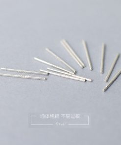 925 Sterling Silver Ear Sticks - Minimalist Unisex Ear Needles for Daily Care, Anti-Closing Ear Plugs for Ear Holes