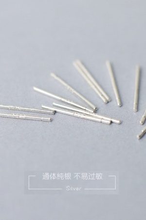 925 Sterling Silver Ear Sticks - Minimalist Unisex Ear Needles for Daily Care, Anti-Closing Ear Plugs for Ear Holes