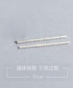 925 Sterling Silver Ear Sticks - Minimalist Unisex Ear Needles for Daily Care, Anti-Closing Ear Plugs for Ear Holes