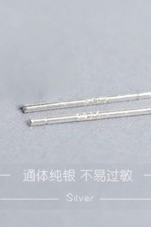 925 Sterling Silver Ear Sticks - Minimalist Unisex Ear Needles for Daily Care, Anti-Closing Ear Plugs for Ear Holes