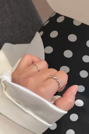 925 Sterling Silver Minimalist Adjustable Light Luxury Index Finger Ring for Women, Korean Style Trend Accessory