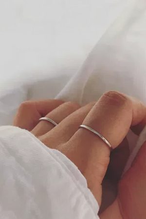 925 Sterling Silver Minimalist Adjustable Light Luxury Index Finger Ring for Women, Korean Style Trend Accessory