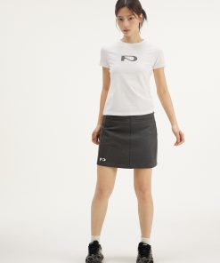 A-line Half Skirt with Built-in Lining for Women, Slimming Bodycon Design for Pear-Shaped Figures, Perfect for Casual & Dressy Looks